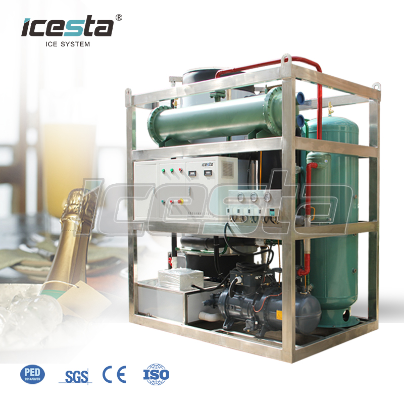 Máquina para fabricar hielo en tubos 10t por día