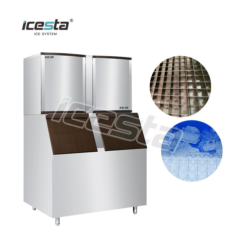 Icesta personalizada pequeña de 700 kg por día Crystal Clean Cube Ice Automatic Cube Machine $ 2000 - $ 5000