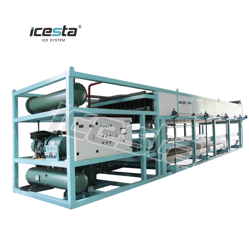 ICESTA personalizado Full Automatic 13.5t Capacidad diaria Bloque de enfriamiento directo Máquina de hielo $ 30000 - $ 50000